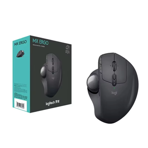 เมาส์แทร็กบอลไร้สาย Logitech MX ERGO S เมาส์ตามหลักสรีรศาสตร์พร้อมตัวรับสัญญาณ Unifying, ระบบคลิกเงียบ, ชาร์จเร็วผ่าน USB-C - Product Image 1