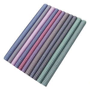 Tissu Popeline à Carreaux 100% <span class=keywords><strong>Coton</strong></span> Peigné Teint <span class=keywords><strong>en</strong></span> Fil Écologique Prêt à Expédier (RTS) 60S pour Chemises et Robes Garçons & Filles - Product Image 4