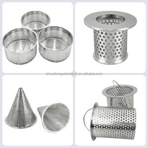 OEM Edelstahl 304 316 Perforierter Filter zylinder Mesh Tube Metall filter korb für Rohr ventil leitungen - Product Image 6