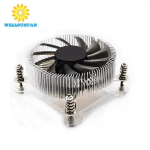 WELLSUNFFAN Shezhen Pabrik CPU Cooler untuk Komputer Prosesor Heatsink dengan Dc Cooler Fan