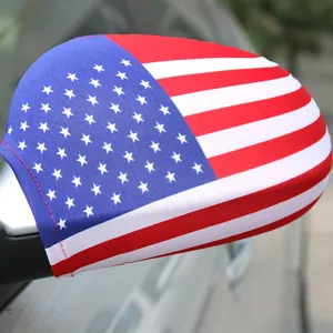 Flag Side View Mirror Covers Fits Most Cars and Small Rican Cover