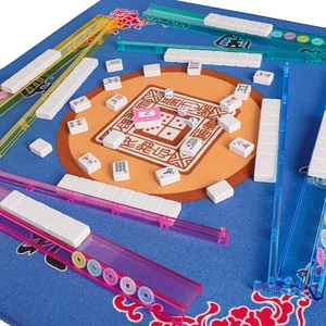 Juego de Mahjong Americano Mini de Lujo Personalizado, de Una Sola Capa, Color Blanco, Esencial para el Entretenimiento Familiar y Viajes - Product Image 3