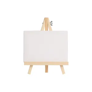 Stretch Canvas With Easel Oil Painting Frames Cheap Stretch Canvas 100% Cotton Linen Mini Blank Canvas