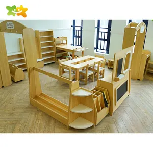 Wooden Childcare Center Set Classroom Design Kids Daycare Furniture Table And Chairs