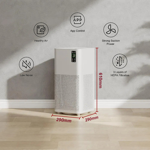 Purificatore d'Aria Domestico a 3 Strati con Filtro H13 e Carbone Attivo per Grandi Spazi Interni fino a 45 Piedi Quadrati - Product Image 2