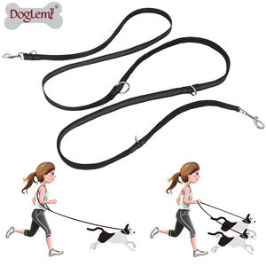 Laisse double réglable et confortable pour chien <span class=keywords><strong>OEM</strong></span> collier de chien personnalisé avec fonction réfléchissante laisse de dressage en nylon durable - Product Image 3