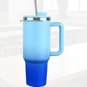 Gobelet/Mug/Tumbler isotherme en acier inoxydable de qualité supérieure avec couvercle magnétique <span class=keywords><strong>Bb</strong></span>* breveté et paille rétractable automatique - Cadeau de Noël - Product Image 1