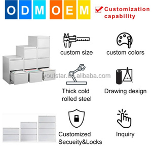 Giá rẻ nội thất văn phòng thép dọc 4 ngăn kéo tủ hồ sơ thép Tủ hồ sơ - Product Image 2