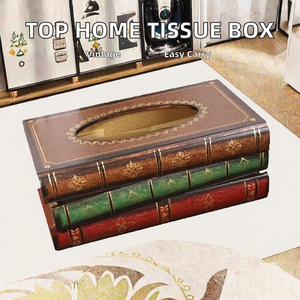 Caja de Almacenamiento de Papel Higiénico de Madera Retro, Multifuncional y Portátil, Más Vendida - Product Image 2