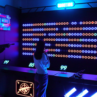 Jeu de tir au laser interactif à louer pour événements, mur de cibles LED pour centre commercial, salle de jeux, team building d'entreprise