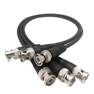 0.5M 75Ohm RG59 BNC Kabel Pria untuk Pria untuk Kamera CCTV
