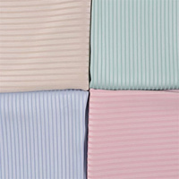 Tissus en satin de soie de polyester, satin de charmeuse, satin de mariage, satin droit, à rayures, extensible, pour robe de soirée
