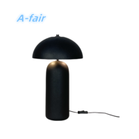 Lampe de table champignon en céramique poncée avec abat-jour en céramique pour l'éclairage de décorations de chambre
