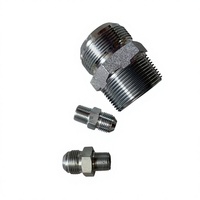 Adaptateur hydraulique droit en acier inoxydable et acier au carbone sur mesure, connecteur de tuyau robuste