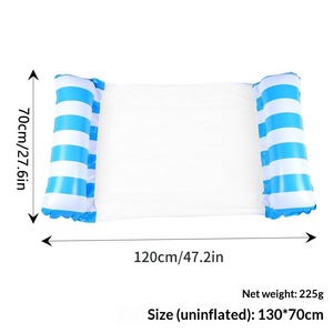 Flotador Inflable de PVC de <span class=keywords><strong>Dos</strong></span> Tubos con Rayas, Plegable, para <span class=keywords><strong>Piscina</strong></span>, Modelo YY-250110, Protección Ambiental, Transfronterizo - Product Image 5