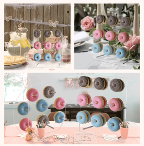 VONVIK Rak <span class=keywords><strong>Display</strong></span> Dinding Donat Akrilik Transparan 4mm Modern yang Dapat Dilipat, Ringan untuk Perakitan Mudah - Product Image 5
