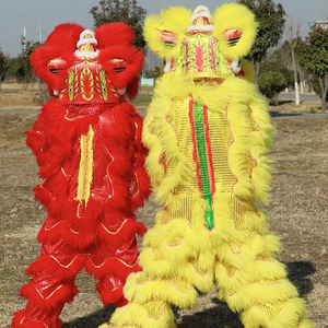 <span class=keywords><strong>Costume</strong></span> <span class=keywords><strong>da</strong></span> ballo del <span class=keywords><strong>leone</strong></span> senza MOQ stile meridionale di fascia alta Chunjie WuShi cinese nuovo anno costumi tradizionali per eventi e festival - Product Image 5