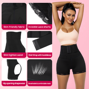 กางเกงยกกระชับสะโพกแบบซ่อนรูป ATBUTY พร้อมแผ่นเสริมสะโพก  กระชับสัดส่วน  สำหรับผู้หญิง  รับผลิตแบรนด์ส่วนตัว  ชุดกระชับสัดส่วนรัดเอว - Product Image 2