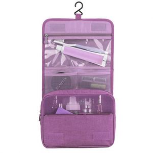 Bolsa de Almacenamiento de Cosméticos Multifuncional para Viaje, Bolsa de Maquillaje de Gran Capacidad, Impermeable, de Tela Oxford, Bolsa de Aseo Colgante - Product Image 1