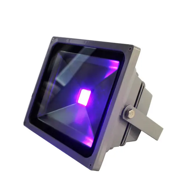 200W 100W 50W 30W 20W UV Blacklight Reflector Lámpara 395NM 365NM UV LED Luz de inundación