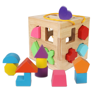 Gioco <span class=keywords><strong>Montessori</strong></span> di Abbinamento e Classificazione, <span class=keywords><strong>Scatola</strong></span> Geometrica Personalizzata con 19 Scomparti, Giocattolo Educativo per Bambini e Bambine - Product Image 1