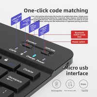 Para Laptop; Combo de Teclado y Ratón Inalámbrico Recargable Portátil en Caja de Regalo