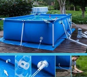 La famiglia rettangolare con struttura in acciaio più venduta del <span class=keywords><strong>2021</strong></span> usa la piscina fuori terra - Product Image 5