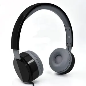 Melhor qualidade de som garantida headsets fio fácil de usar 3.5mm jack para computadores laptops bonito over-ear headphones