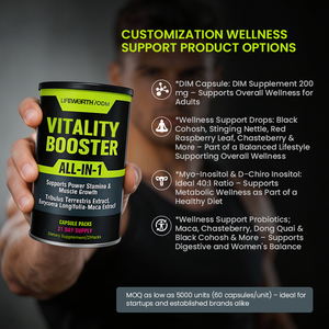 Cápsulas de Maca Herbal LIFEWORTH para Hombres, para Mejorar la Resistencia, la Fuerza y el Desarrollo Muscular - Product Image 3