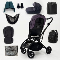 Vente en gros 3-en-1 Cadre en aluminium Poussette Landau Système avec roues en PU pour les voyages