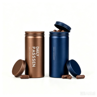 Boîte en aluminium légère résistante aux chocs, boîte en aluminium pour thé, bonbons, noix, emballage cadeau