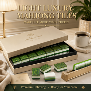 Tuiles de mahjong en acrylique en gros, ensemble personnalisé en vrac |   Fabricant OEM |   100 pièces, faible MOQ |   Usine certifiée BSCI, directement de l'usine - Product Image 5