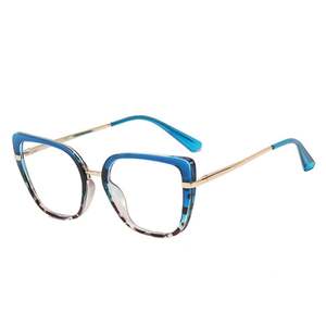 Gafas de Computadora de Metal para Mujer, Diseño Retro de Ojo de Gato TR90, con Logotipo Personalizado, Anti Luz Azul - Product Image 6