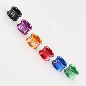 Groothandel Hoge Kwaliteit Vogel Accessoires Kleurrijke Legering Duif Voet Ring - Product Image 2