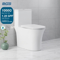 WC monobloc en céramique à double chasse moderne pour projets de construction en Arabie Saoudite destinés aux hôtels et appartements