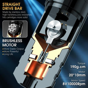 Máquina de Tatuaje Inalámbrica XNET <span class=keywords><strong>Ninja</strong></span> Nova con Motor sin Escobillas, Carrera de 3.5mm/4.0mm, Profesional, de Accionamiento Directo, para Arte Corporal - Product Image 3