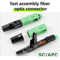 Conectores de Fibra Óptica SC/APC Simplex SM de Ensamblaje Rápido, Precio de Fábrica, para Redes WiFi Interiores, 1 Año de Garantía, Marca OEM
