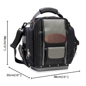 Mochila de Herramientas para Electricistas, Fontaneros, Contratistas y Técnicos de HVAC, con Base Reforzada, Almohadillas de Goma en las Patas y Soporte Lumbar Acolchado, Personalizable, OEM - Product Image 4