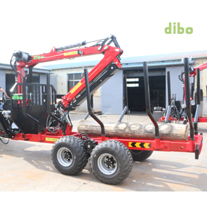 Máquina Forestal DIBO de Servicio Pesado para Carga de Troncos, Remolque 4x4 de 10 Toneladas, Tipo L, Tipo Z, Grúa de 360° con Pinza, Accionamiento PTO, Grúa para Madera de 1900 kg - Product Image 6