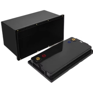 ES12-105F 12V105AHネジ取り外し可能なABSプラスチック製の空のバッテリーボックスプリズムバッテリーLF105ケース、取り外し可能なトップカバー付き - Product Image 1