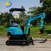 LIVRAISON GRATUITE Mini-excavatrice sur chenilles 1 tonne Moteur KOOP Système entièrement hydraulique Moteur et pompe Certifié CE Utilisation agricole