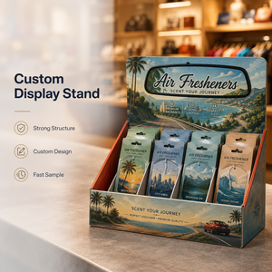 Auto-accessoires kartonnen displaydoos voor autogeurpapier, bureau-<span class=keywords><strong>display</strong></span>, PDQ-<span class=keywords><strong>display</strong></span> unit - Product Image 2