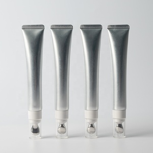Tubo Personalizzato per Crema Contorno Occhi con Applicatore in Lega di Zinco 10g/15g, Tubo Morbido in Alluminio Laminato Argento per Crema Contorno Occhi - Product Image 2