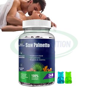 Complément alimentaire en gommes à l'extrait de palmier nain végétalien ASAP OEM pour la croissance des cheveux chez l'adulte, qualité alimentaire, 60 gommes/flacon - Product Image 1