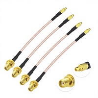 Adaptateur d'extension de câble coaxial SMA MMCX 10CM pour routeurs Wi-Fi, drones FPV, antennes multicoptères, analyseur GPS, lot de 4, Chine