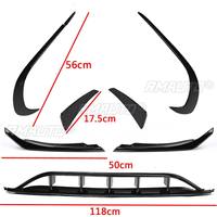 Pare-chocs inférieur avant brillant peint Side Splitter Spoiler Canard pour Mercedes pour Benz CLA Class W117 C117 CLA45 CLA200 CLA22