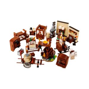 Moc Furniture Chambre à coucher Salle à manger <span class=keywords><strong>Cuisine</strong></span> Four Scène vintage Accessoires Blocs de construction à petites particules - Product Image 5