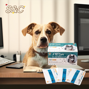 <span class=keywords><strong>Kit</strong></span> de <span class=keywords><strong>test</strong></span> rapide pour la maladie de Carré chez le chien, équipement vétérinaire à usage unique pour les soins des animaux de compagnie - Product Image 2