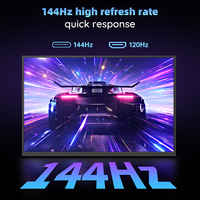 Monitor Portátil de 18 Pulgadas, 144Hz, 2.5K HDR, 100% SRGB, Pantalla LCD para Juegos con USB-C