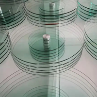 Gehärtetes Glas drehbar Lazy Susan/Kuchen platte/Plattenspieler